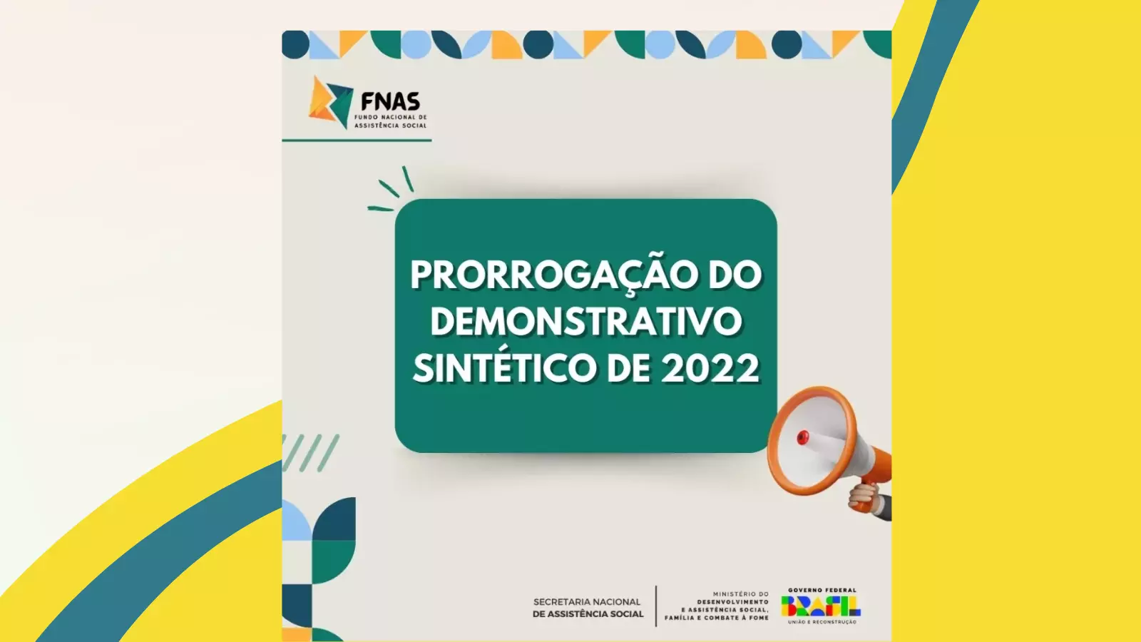 Publicado novo prazo para Demonstrativo Sintético Anual de Execução Físico Financeira do exercício de 2022